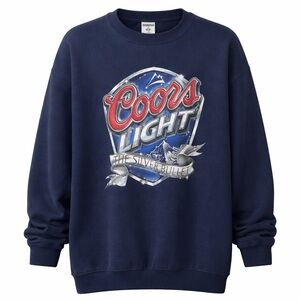 Navy Blue Coors Light sweater size medium